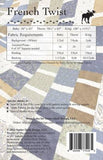 Back of the French Twist Quilt Pattern by Antler Quilt Design