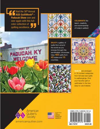 Back of the 2022 Paducah Catalogue of Show Quilts by the  American Quilters Society