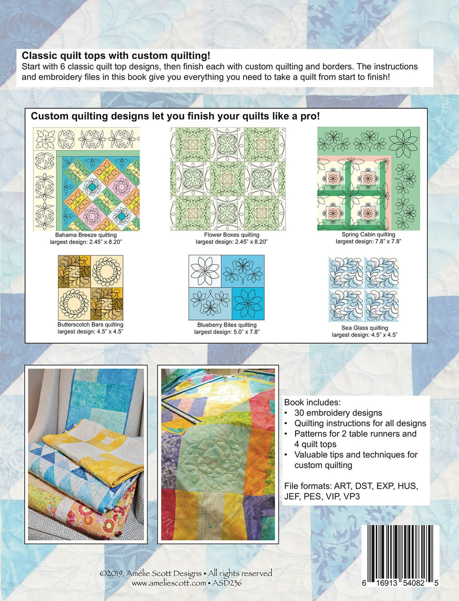 Custom Quilting On Your Embroidery Machine Quilting Patterns Quilting