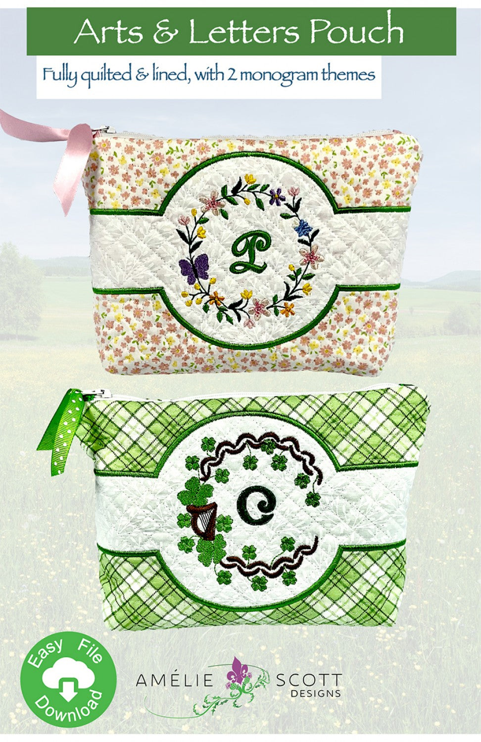 Arts & Letters Pouch Pattern Quilting Books Patterns and Notions