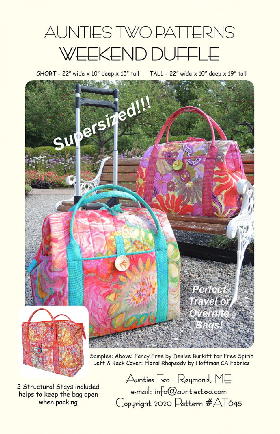 Weekend Duffle Patterns – Quilting Books Patterns and Notions