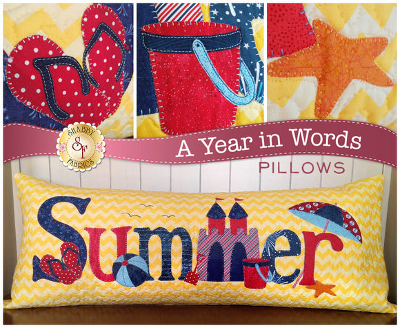 A Year In Words Pillows - Summer