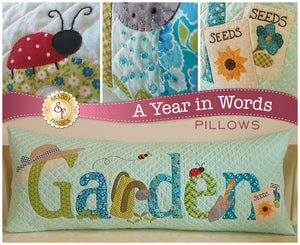 A Year In Words Pillows - Garden
