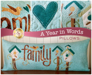 A Year In Words Pillows - Family