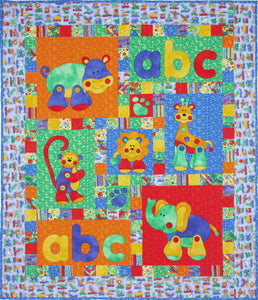 Alphabet Jungle Downloadable Pattern by Kids Quilts