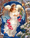 Angel In The Arch Cross Stitch By Dona Gelsinger