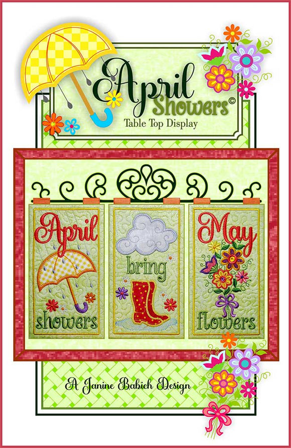 April Showers Table Top Display Downloadable Pattern by Janine Babich