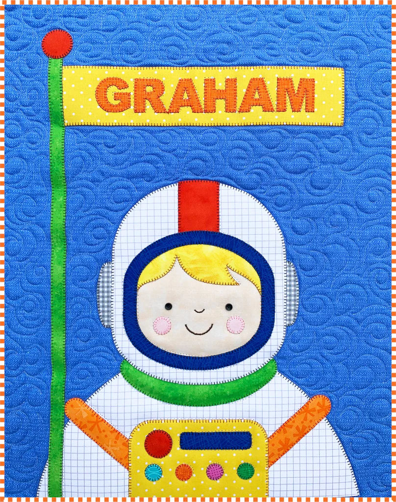 Astronaut Mini Quilt Downloadable Pattern by Amy Bradley Designs