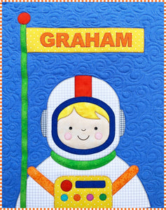 Astronaut Mini Quilt Downloadable Pattern by Amy Bradley Designs