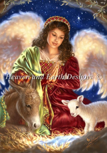 Away In A Manger Cross Stitch By Dona Gelsinger