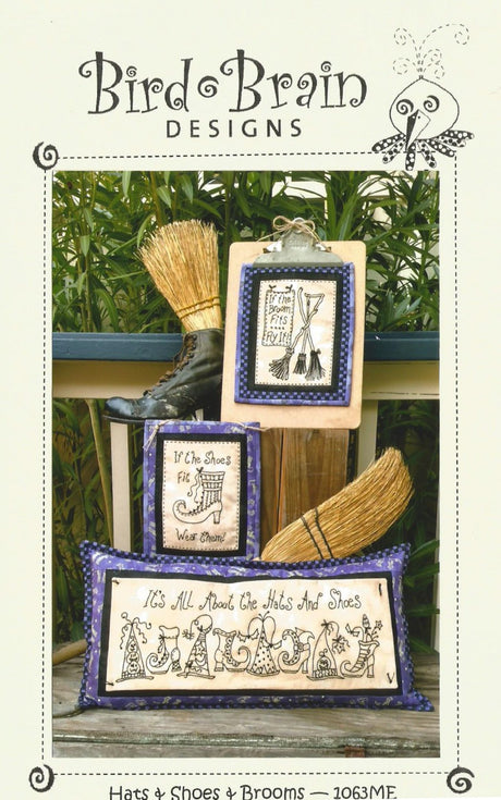 Hats & Shoes & Brooms Pattern and CD