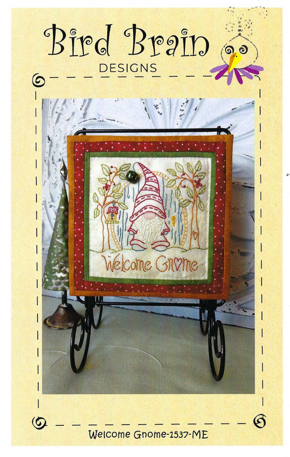 Welcome Gnome Machine Embroidery