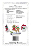 Back of the 2021 Christmas Craft Pattern