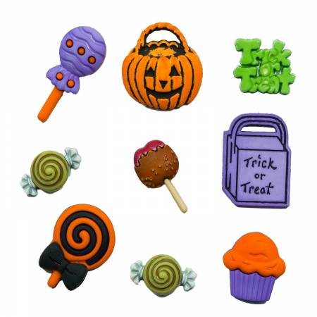 Trick or Treat Halloween Buttons