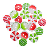 Colors of Christmas Buttons by Buttons Galore