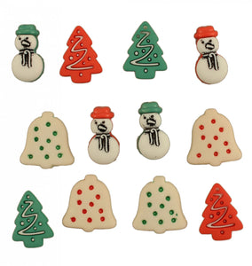 Holiday Collection Christmas Cookies Assorted Sizes