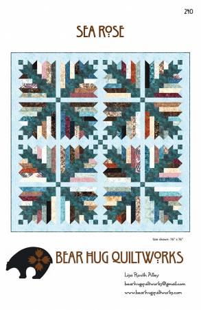 Sea Rose Quilt Pattern by Bear Hug Quiltworks