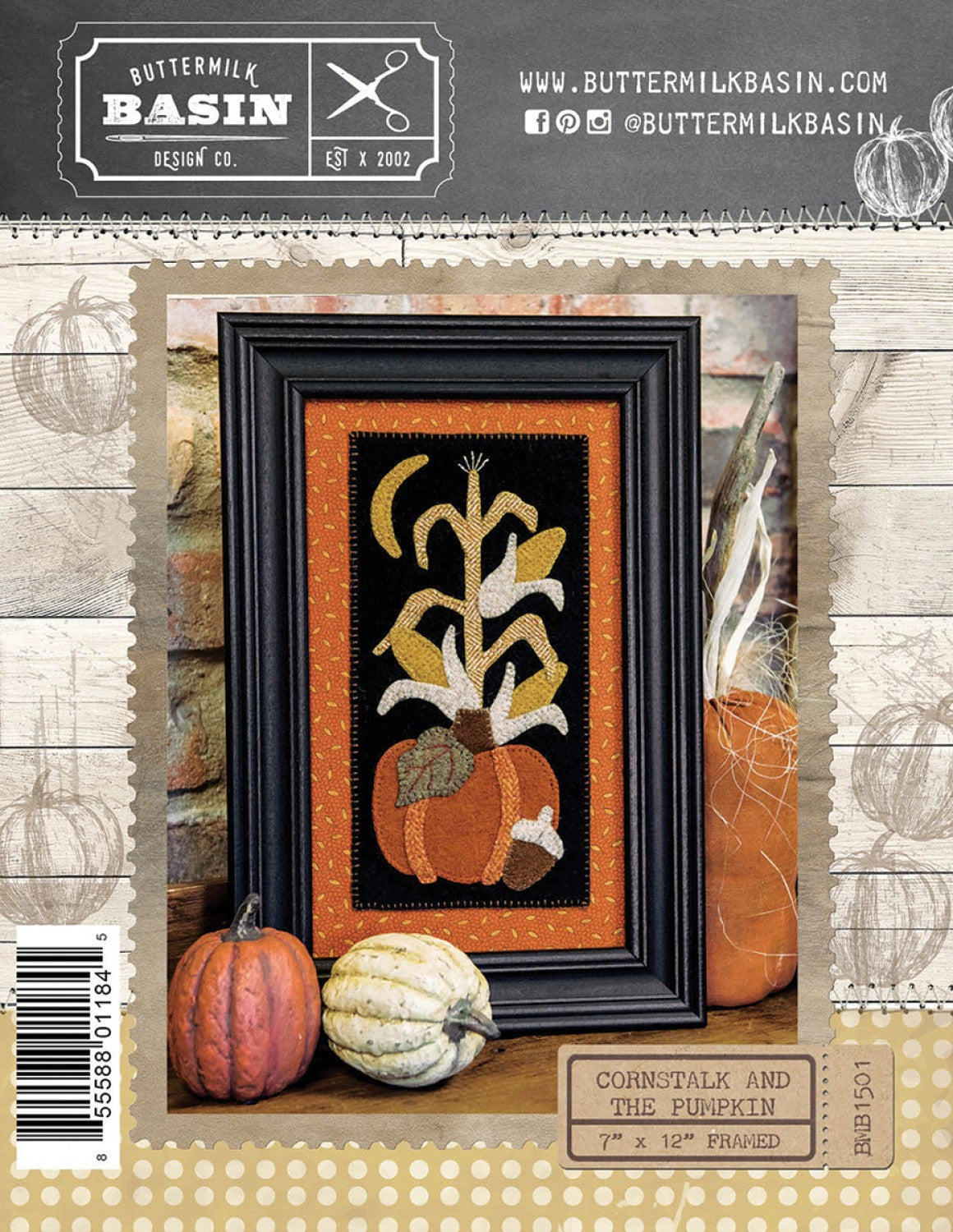 Cornstalk and the Pumpkin Quilters Pattern – Quilting Books Patterns ...