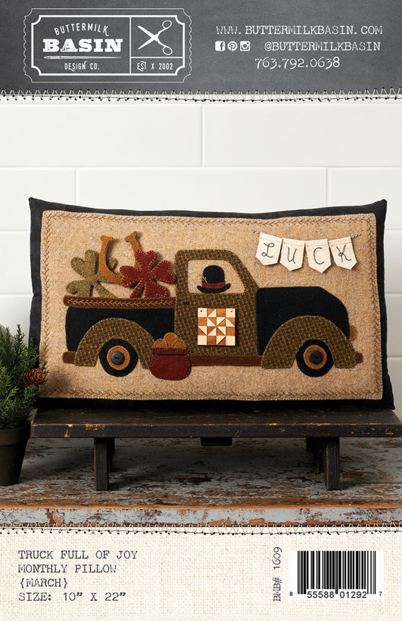 Truck Full of Joy Monthly Pillows March