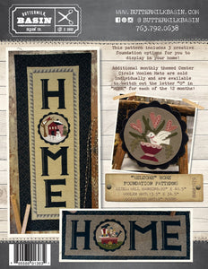 Welcome Home Wall Hanging & Wool Mat Foundations
