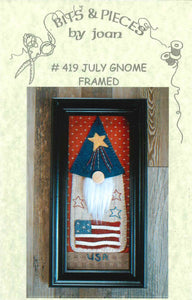 July Gnome Framed
