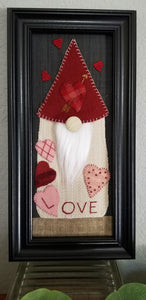 February Gnome Framed by Bits N Pieces