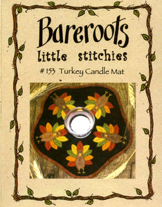 Little Stitchies - Turkeys Candle Mat