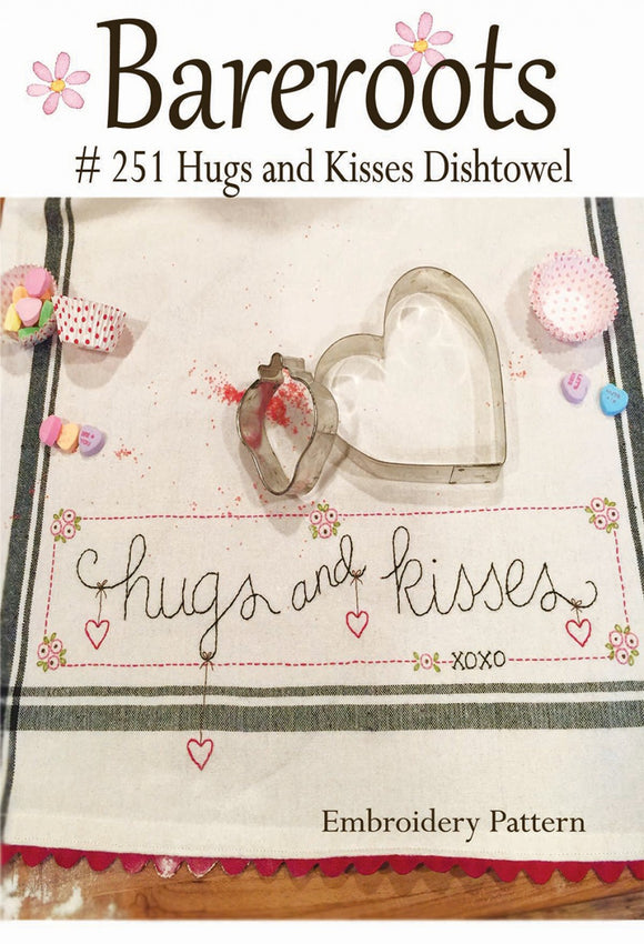 Hugs And Kisses Dishtowel Pattern