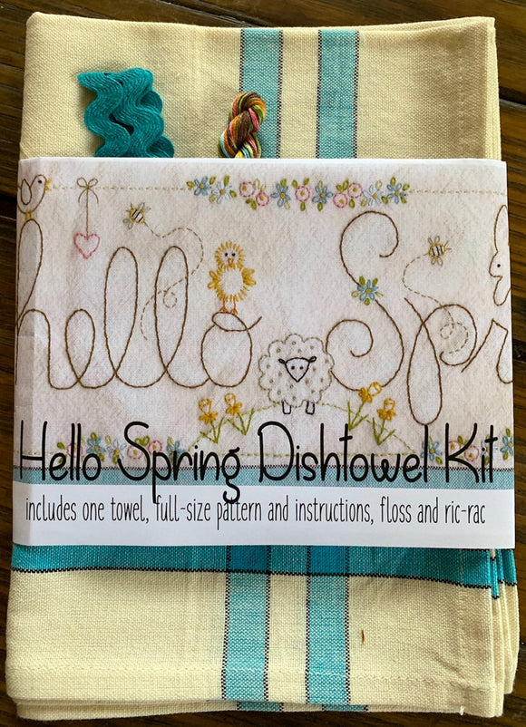 Hello Spring Dishtowel Kit