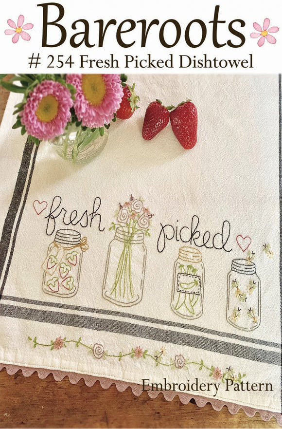 Fresh Picked Dishtowel Embroidery Pattern