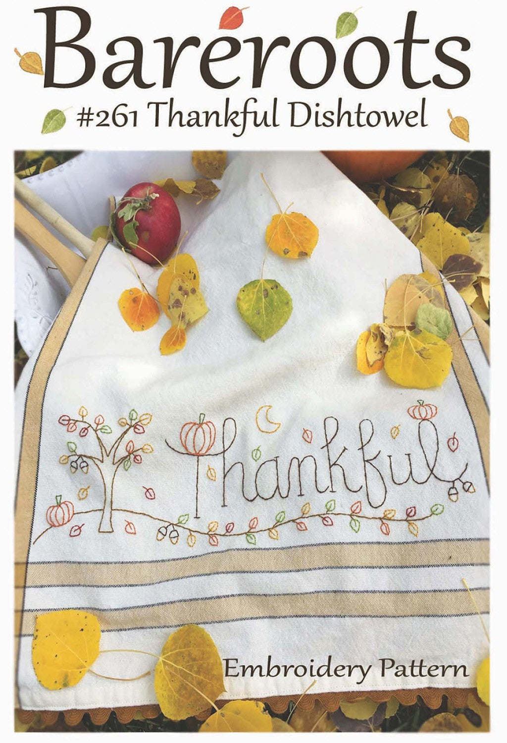 Thankful Dishtowel Embroidery Pattern