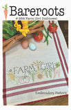 Farm Girl Embroidery Dishtowel Pattern