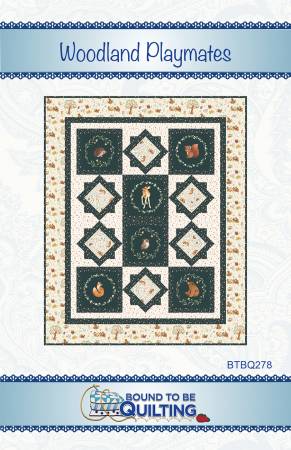 Woodland Playmates Quilt Pattern by Bound To Be Quilting, LLC