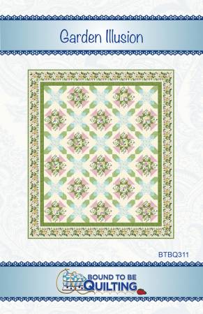 Garden Illusion Quilt Pattern by Bound To Be Quilting, LLC
