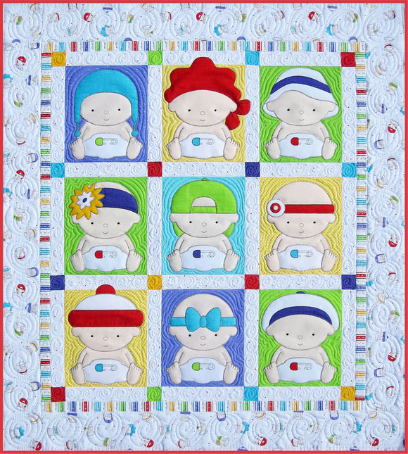 Babies Nine Block Downloadable Pattern by Amy Bradley Designs
