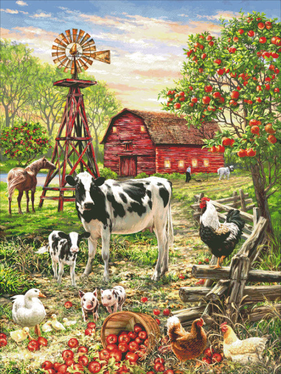Barnyard Animals Cross Stitch By Dona Gelsinger
