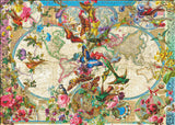 Birds Butterflies and Blooms World Map Cross Stitch by Aimee Stewart