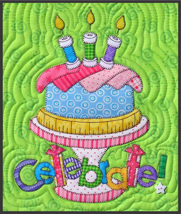 Birthday Mini Wall-hanging Downloadable Pattern by Amy Bradley Designs