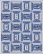 Blue Maze Downloadable Pattern