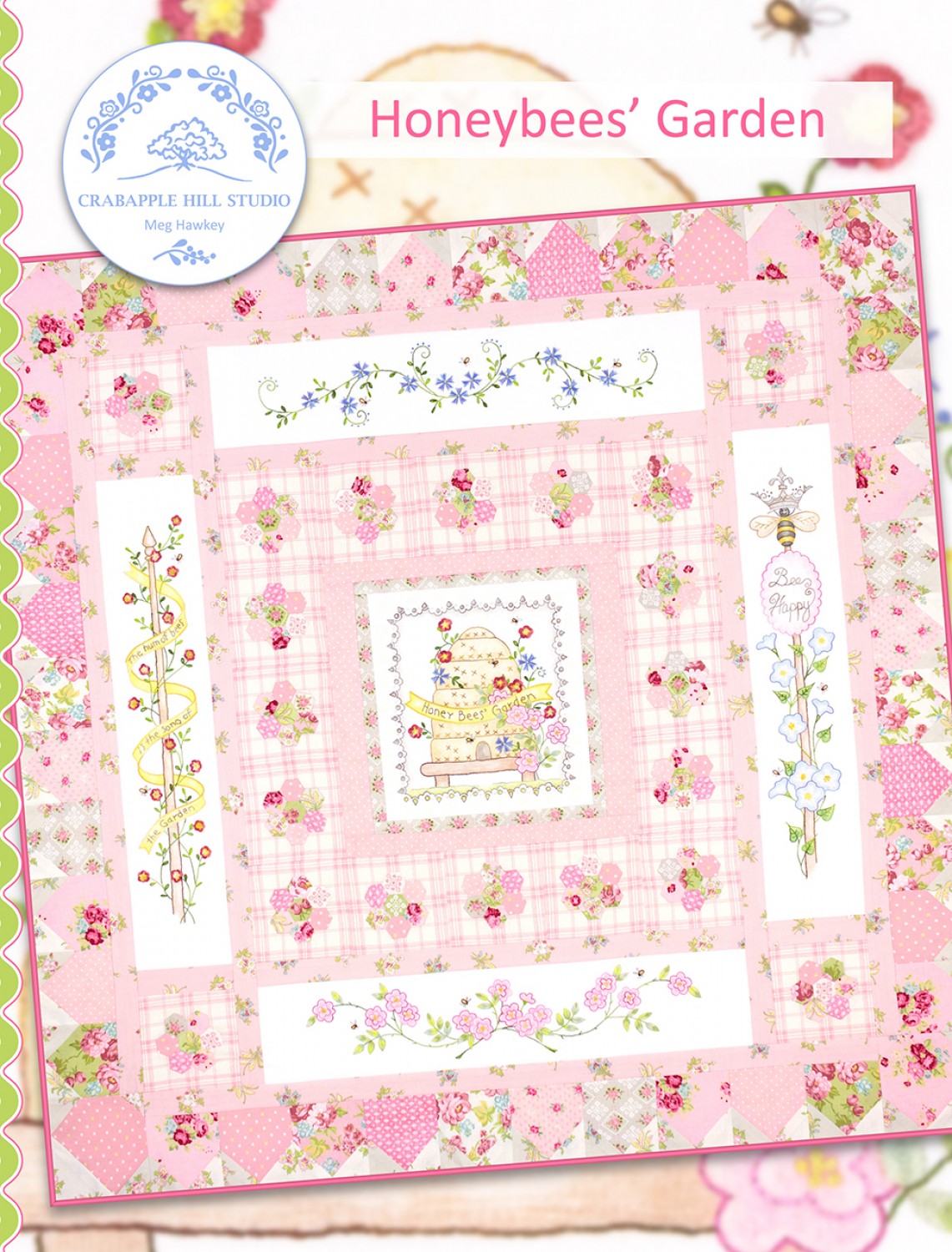 Honeybees Garden Pattern Quilting Books Patterns and Notions