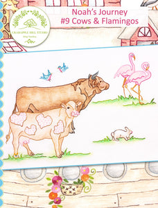 Noah's Journey #9 Cows & Flamingos
