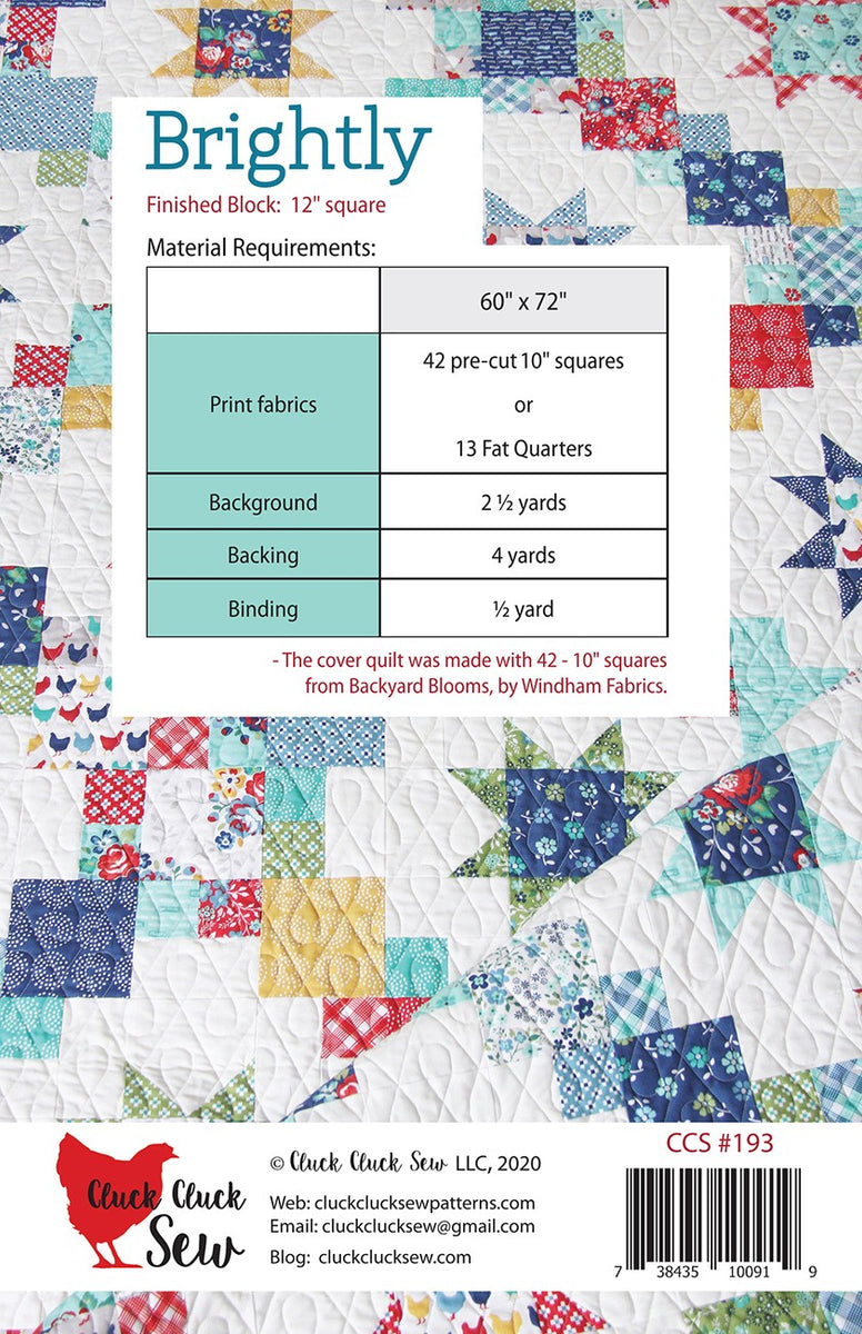 Brightly Quilting Patterns Quilting Books Patterns and Notions