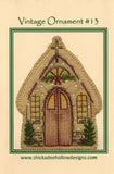 Vintage Christmas Ornament - Church