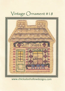 Vintage Christmas Ornament - Quilt Shop