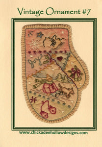 Vintage Christmas Ornament - Mitten