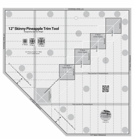 Creative Grids 12in Skinny Pineapple Trim Tool Creative Grids 12in Skinny Pineapple Trim Tool