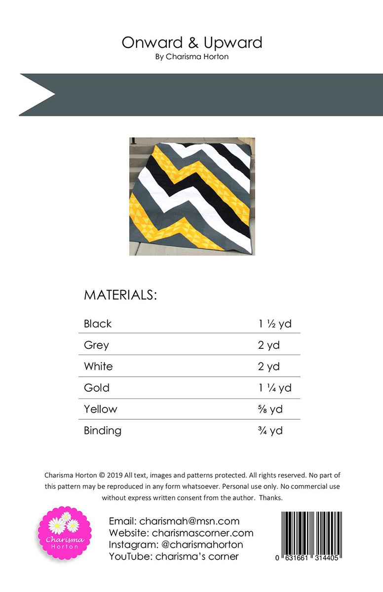 Onward and Upward Pattern – Quilting Books Patterns and Notions