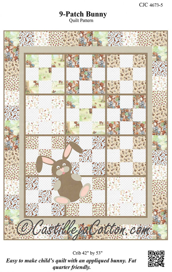 9 Patch Bunny Pattern