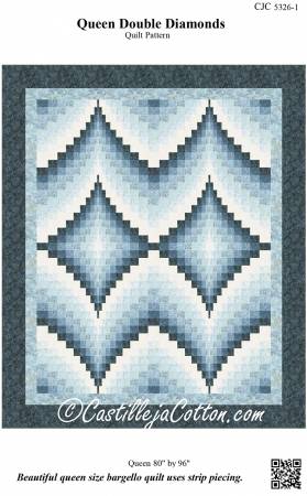 Queen Double Diamonds Pattern by Castilleja Cotton