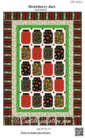 Strawberry Jars Quilt Pattern by Castilleja Cotton